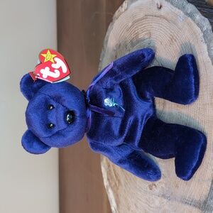 Ty‎ Beanie Baby PRINCESS Diana Of Wales Teddy Bear - Retired Collectible 🌹💜
